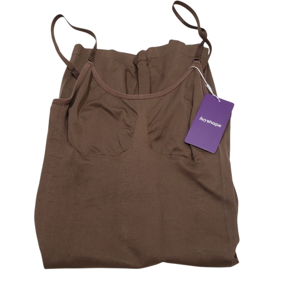 New Heyshape Sculpting Shapewear Bodysuit Brown Women's Size Large